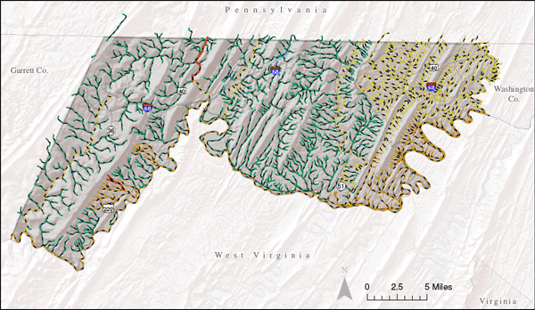 Allegany Cty MD WQ Map